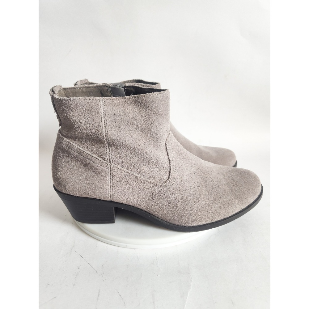 Vionic Ankle Boots 7 Booties Vera Greige Suede Western Block Heel Comfort Boho